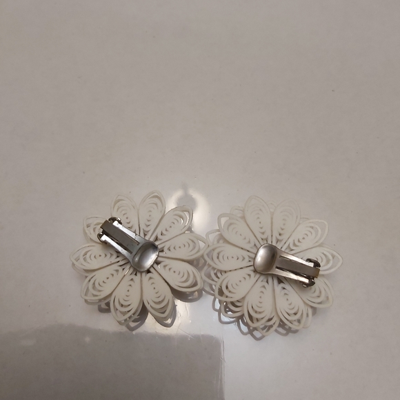 Vintage earrings 1960 hand mad - Picture 3 of 5